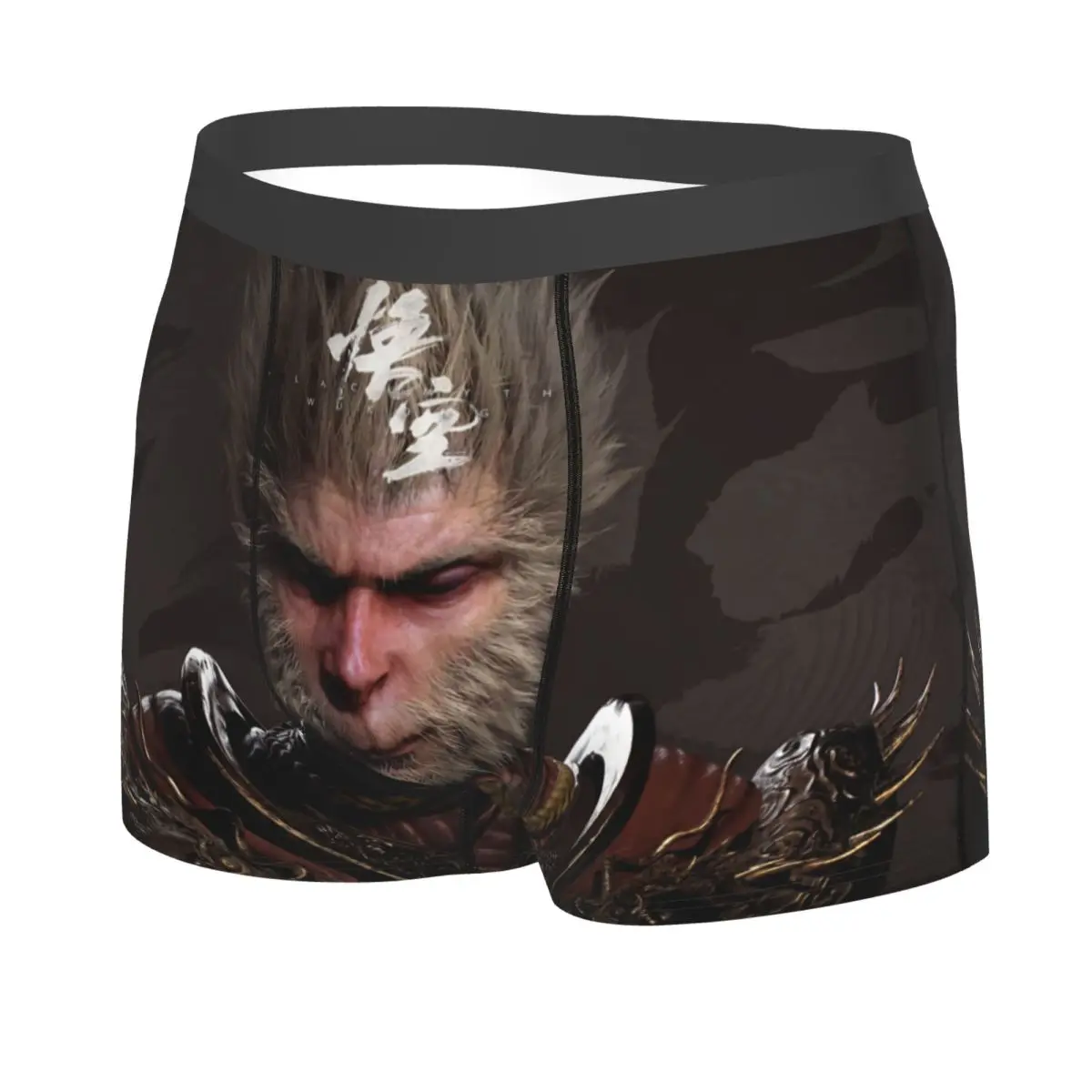 Custom Monkey King Wukong Myth Boxer Shorts For Homme 3D Printed Video Game Lover Underwear Panties Briefs Breathable Underpants