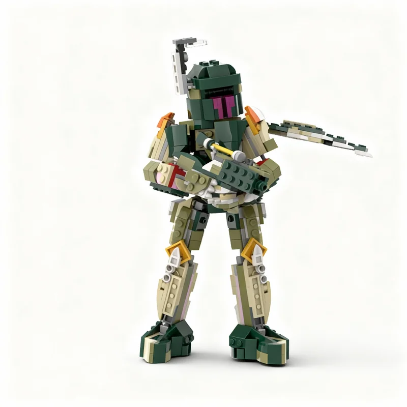 456pcs MOC Creator Creator 3-in-1 BobaFett Alternate Crocodile 3-in-1 Model Building Blocks Christmas Gift DIY Creative Assemble