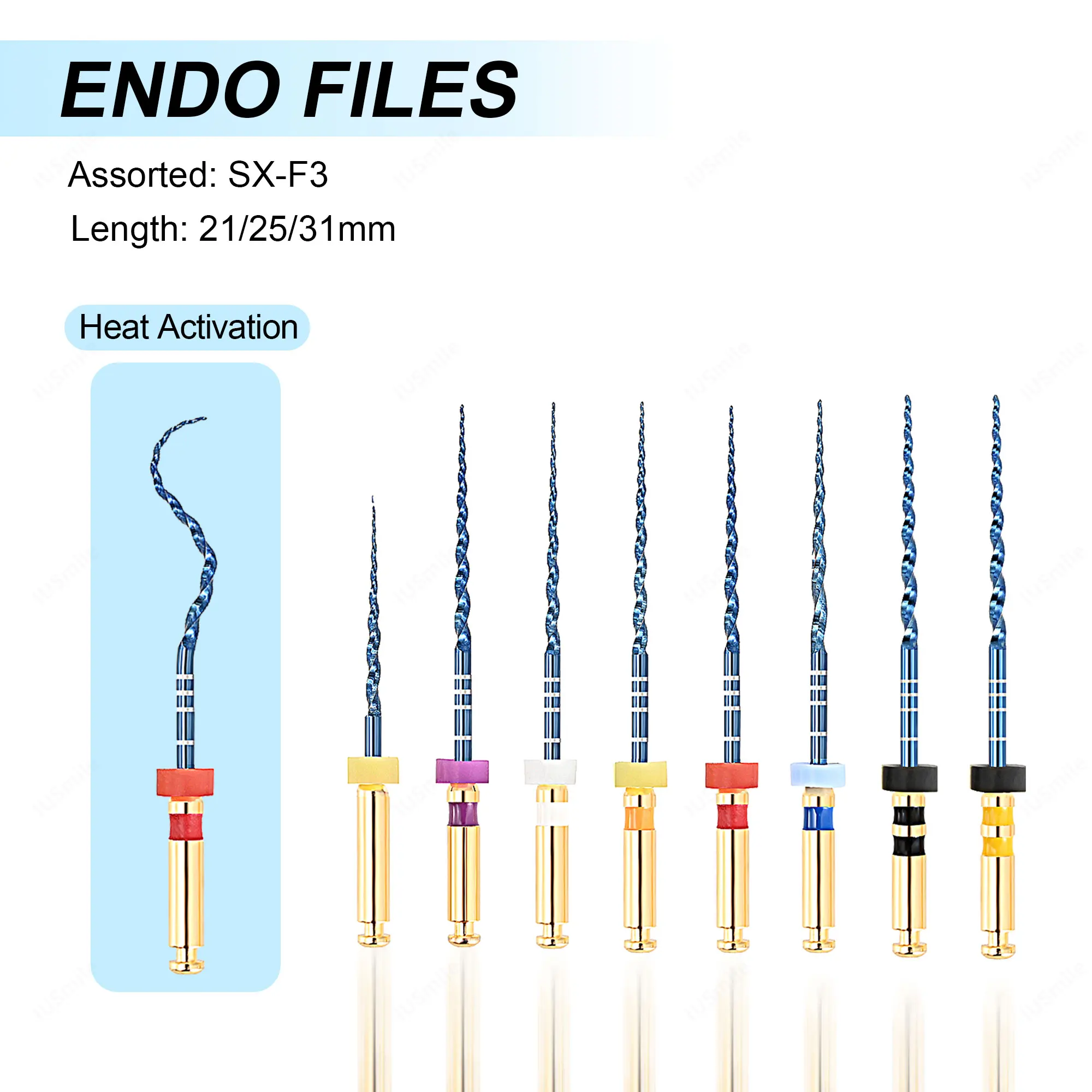 

Dental Operation Niti Super Blue Heat Activation Endo Rotary Files For Preparing Root Canal Treatment Dentists Tools