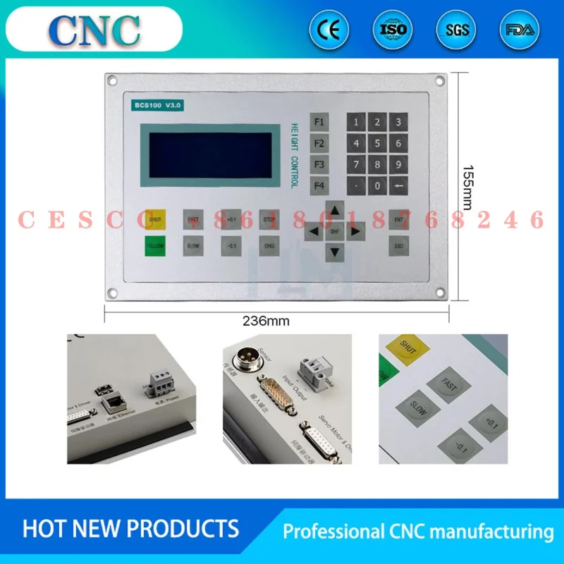 BCS100 Laser Cutting Machine Control System FSCUT2000C Cypcut BCS100 BMC1604 FSCUT2000 Height Controller Capacitive Amplifie