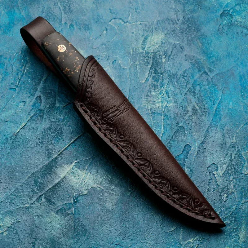 Cuchillo de caza HUANGFU Premium M390 de acero en polvo, hoja fija, perfecto para aventuras al aire libre y misiones de rescate