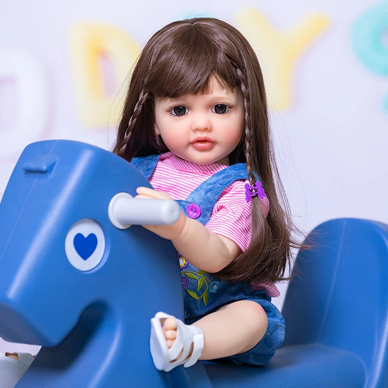 50cm corpo inteiro silicone reborn bebê boneca betty realista bebê recém-nascido meninas brinquedos de banho à prova dwaterproof água bebes reborn de silicone real