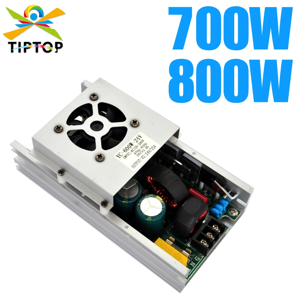 TIPTOP 700W 800W Power Supply for Industrial Products Dual Output 12V 24V 36V With Cooling Fan High Power Board