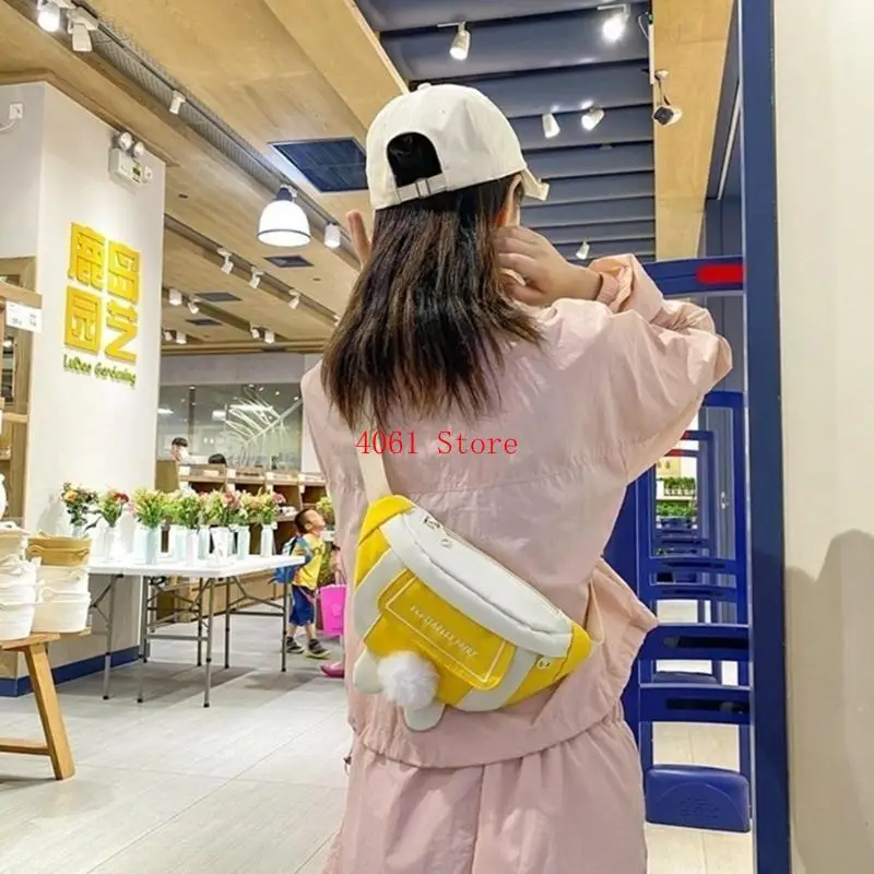 حقيبة صدر على الطراز الياباني للفتيات حقيبة كروس محمولة وعملية