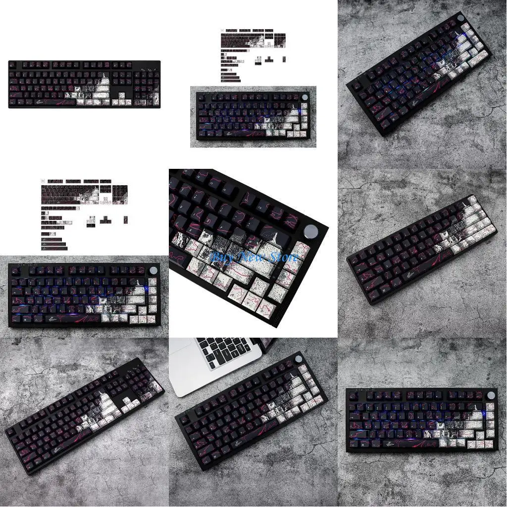 

20ce 146 Keycaps Keycaps CherryProfile PBT Dyesubbed для игровой механической клавишные клавишные клавиши граффити