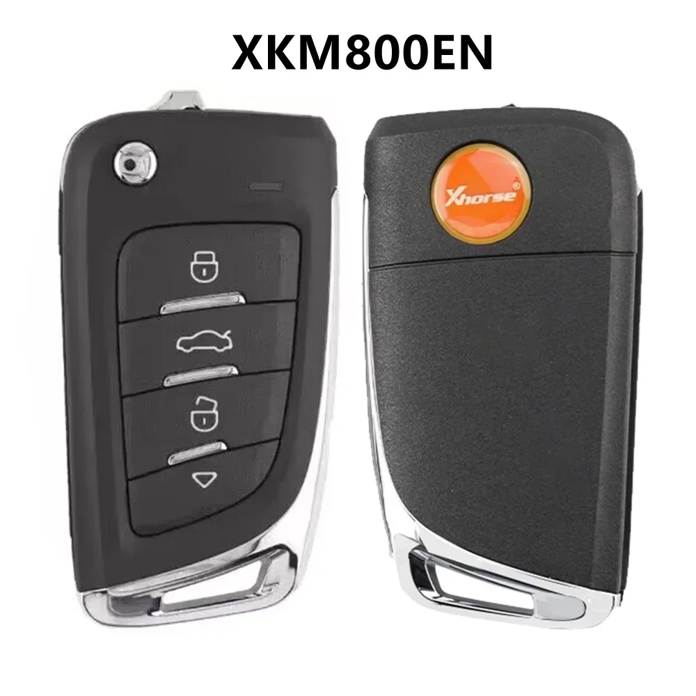 Xhorse-XKM800EN Universal Flip Remote Key, 4 Botões, Estilo Faca, Chave para VVDI2, VVDI, Mini Programador de Ferramentas, 1 Pc, 2 Pcs, 3Pcs
