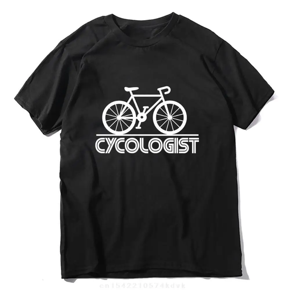Funny Premium Cotton Cycologist With Bike Funny Bicycle Fanatic Cyclist Bike Rider Men T-Shirt Funny Unisex Women Tshirts