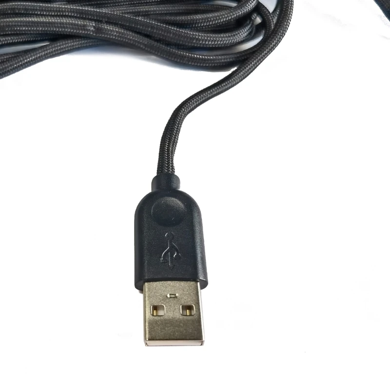 Cable ratón tipo C 1,8-2M, Cable nailon para ratón juegos para ratón Ninjutso