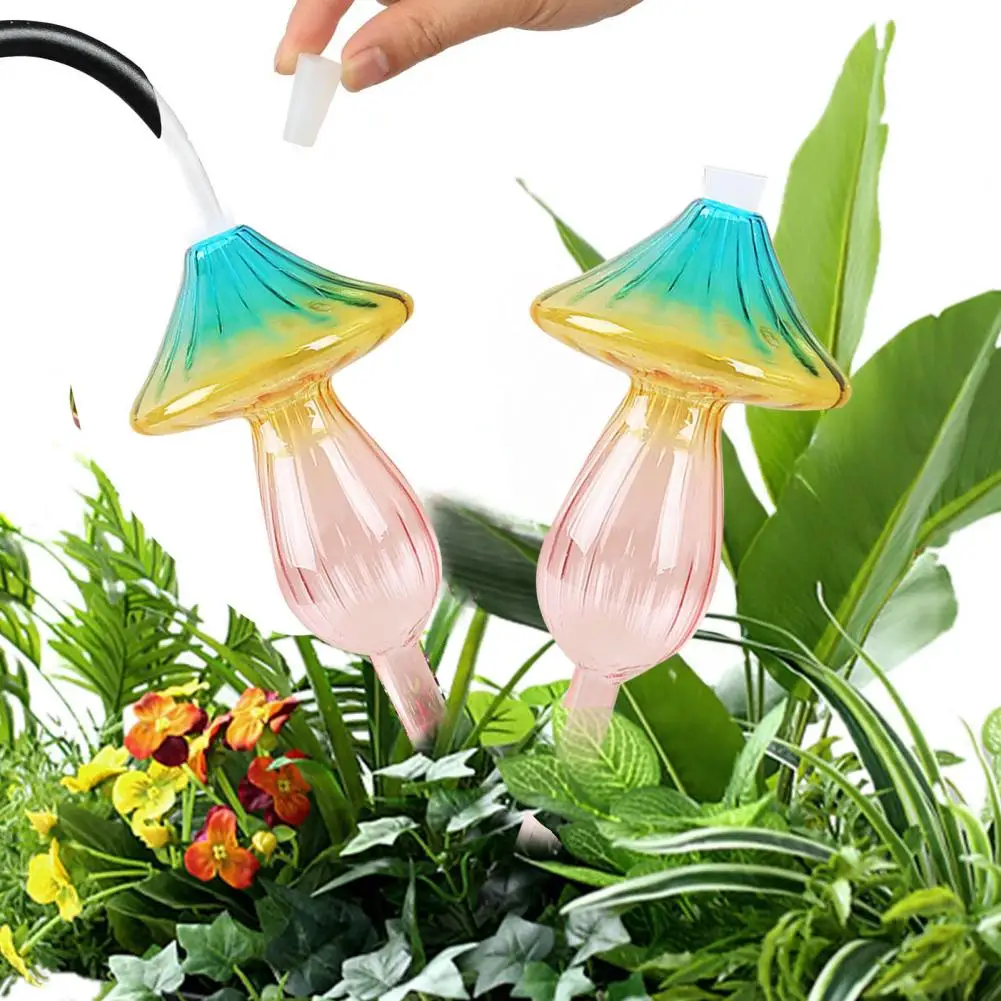 Self Watering Bulbs Mushroom Plant Watering Globes Planter Insert Strawberry Watering Bulbs for Home Gardeners Potted Plants