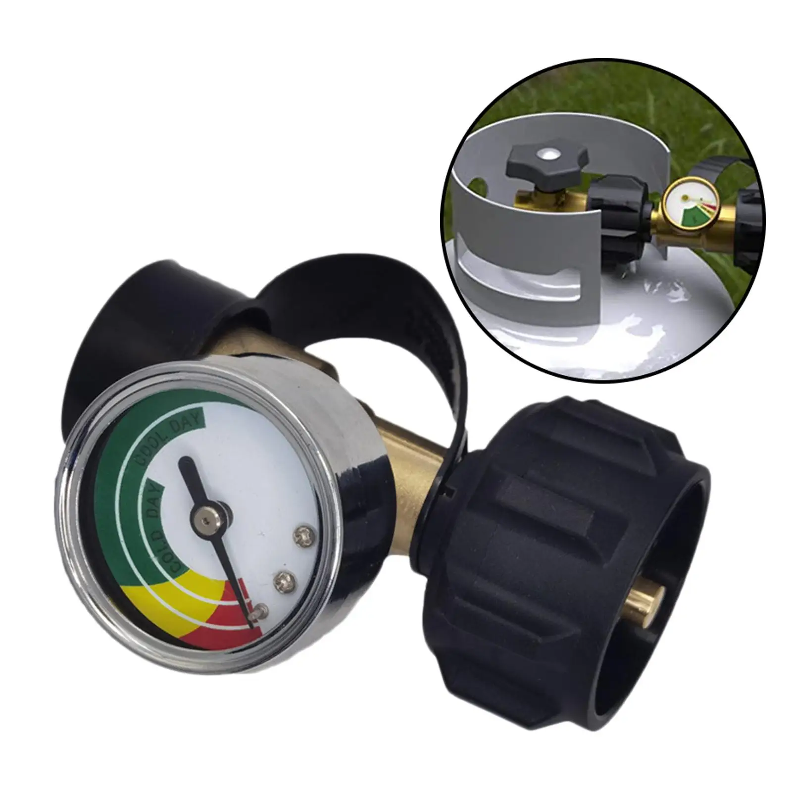Propane Tank Gauge RV Type 1 QCC1 Adapter Heater BBQ Pressure Meter