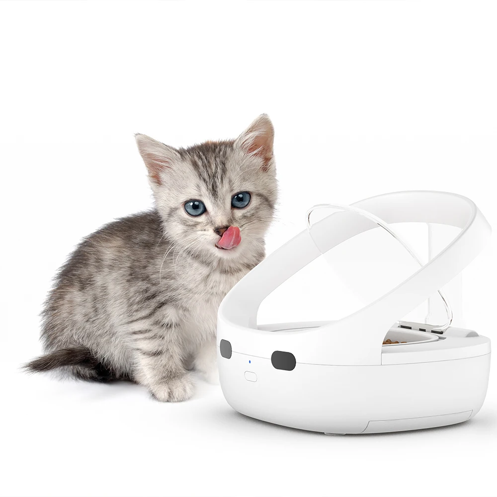 

Smart Cat and Dog Timer Feeder with RFID Collar Sensor Wet Food and Cat Dry Food Automatic Pet Feeder for Multi-Pet Households