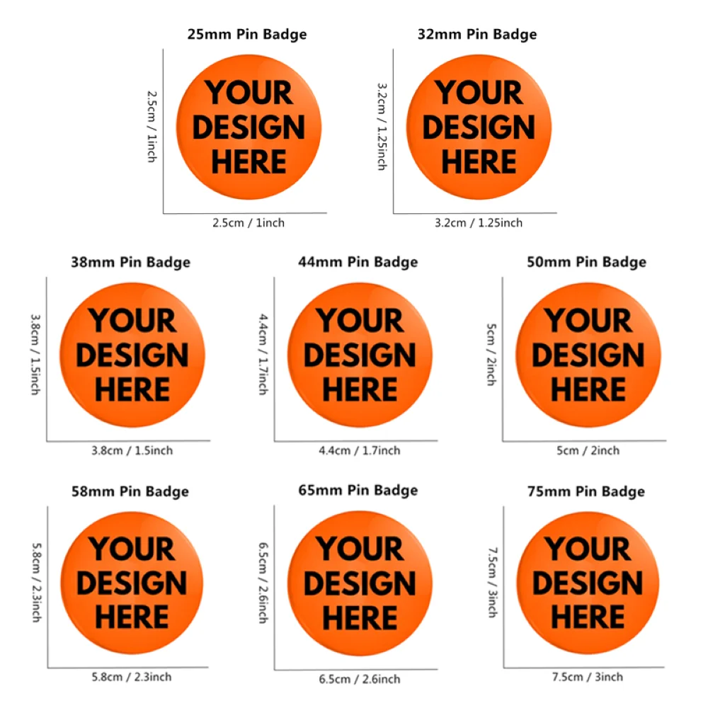 Custom Personalized Tinplate Pins With Text And Picture Printing As Metal Lapel Badge For Custom Brooches For Friends Wholesale
