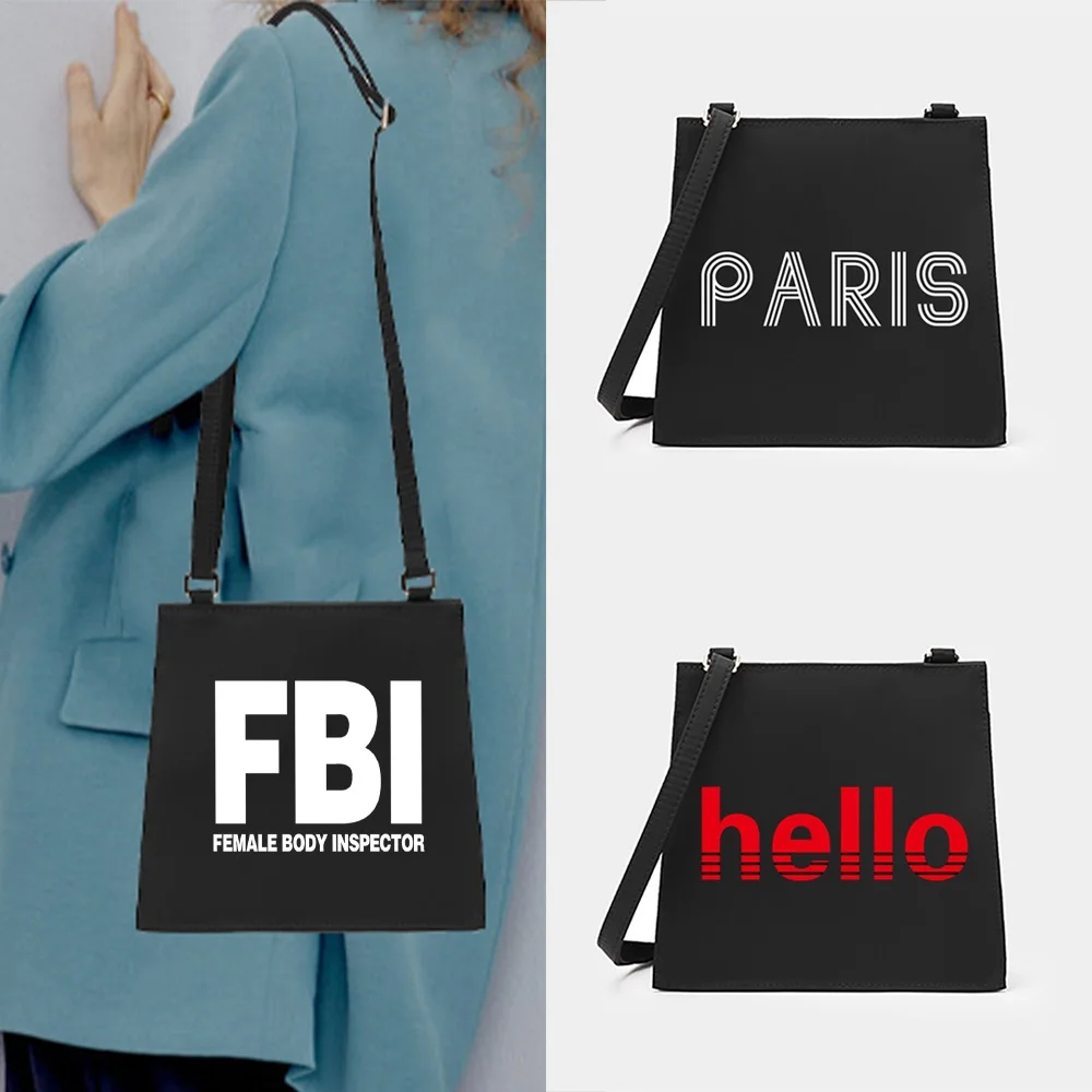 

Square Pack Fashion Design Sense Large Capacity Casual Style Walls Pattern Printing Series Adjustable Strap Messenger Pack