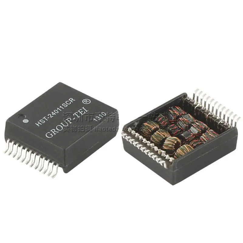 2Pcs/HST-24011SCR SOP24 Meter Breed Lichaam Patch Gigabit Ethernet Netwerk Isolatie Filter Transformator