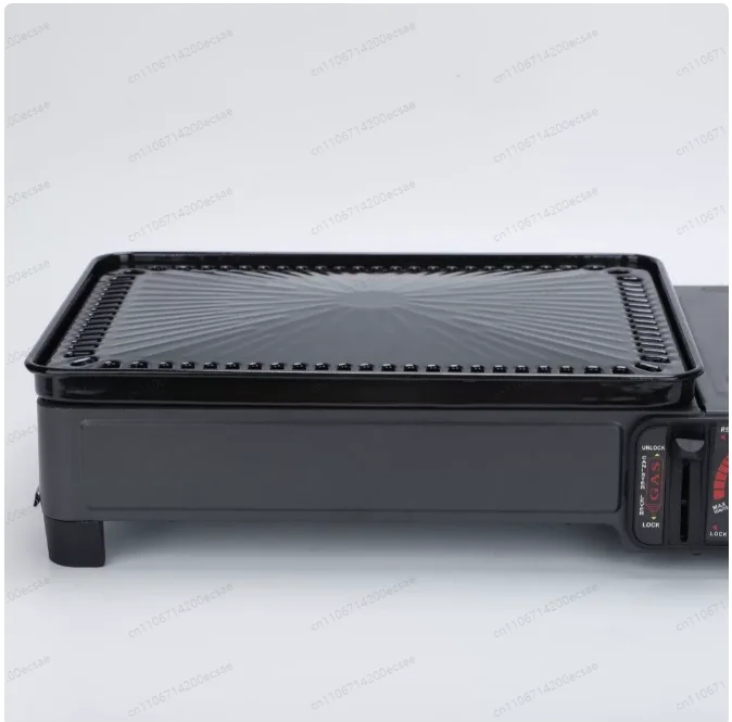8Grid Roasted Sausage Stove Multi-Functional Camping Roast Meat BBQ Grill Night Market Stall Cassette Stove With Mesh Baking Pan view 4