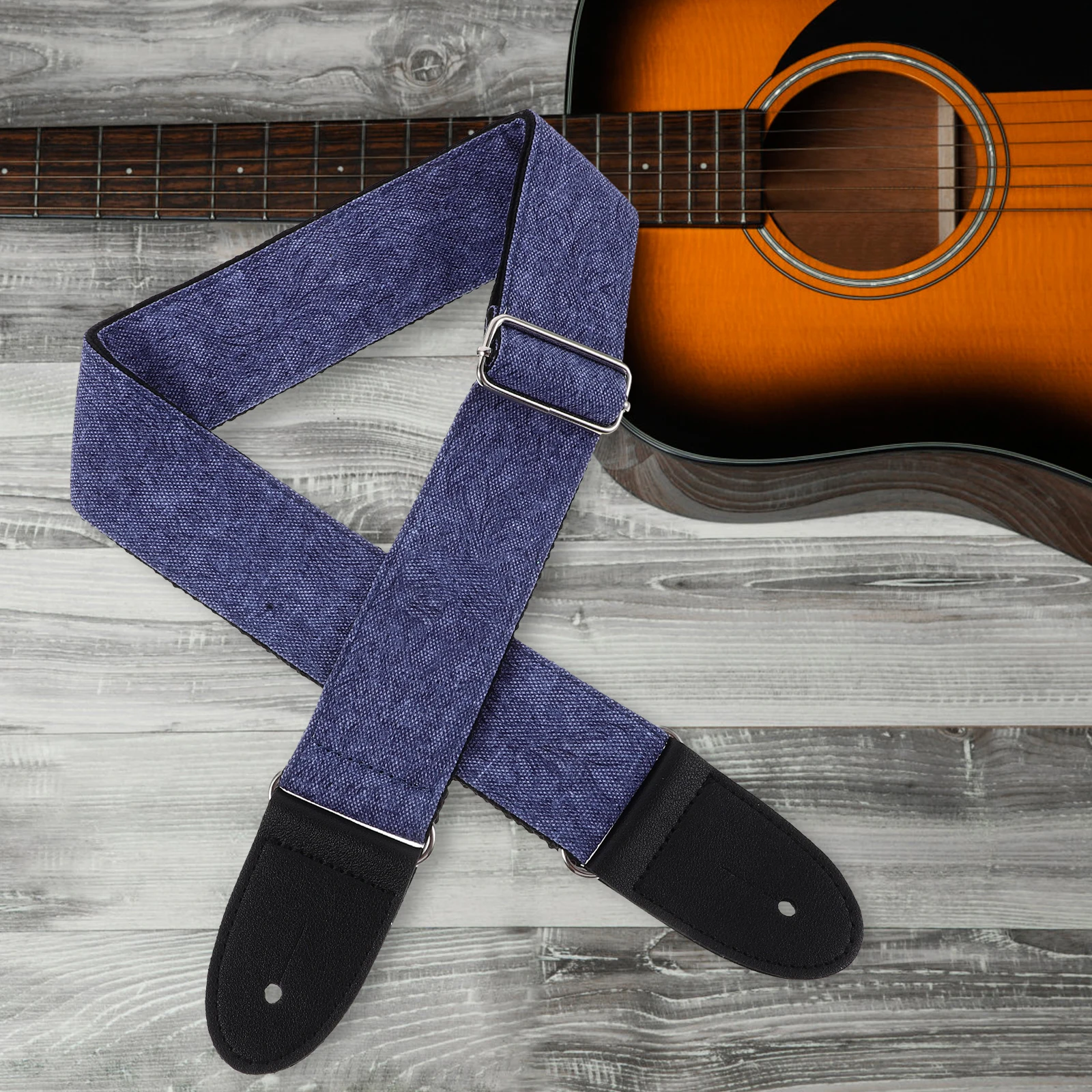 

Guitar Strap Universal Electric Shoulder Instrument Adjustable Bass Replacement Long Cotton Durable Guitar Accessories