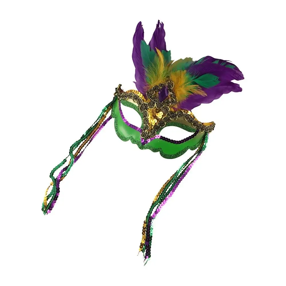Princess Party Supplies Peacock Feather Mask Makeup Hollow Out Carnival Mask Plastic Venice Masquerade Masks Valentine's Day