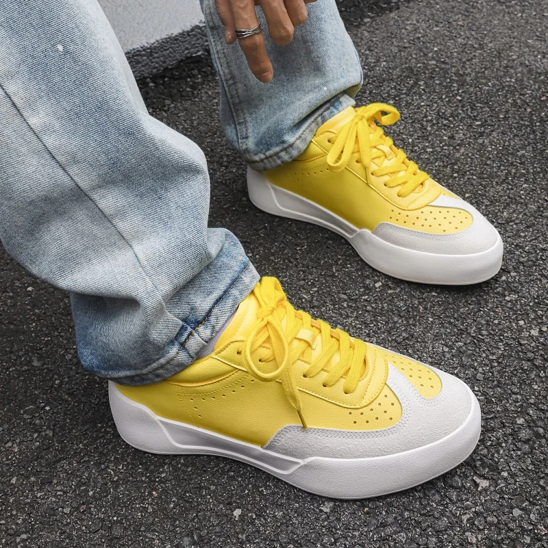 

Новое поступление, мужские повседневные кроссовки на плоской подошве, уличные противоскользящие удобные прочные минималистичные спортивные кроссовки на толстой подошве