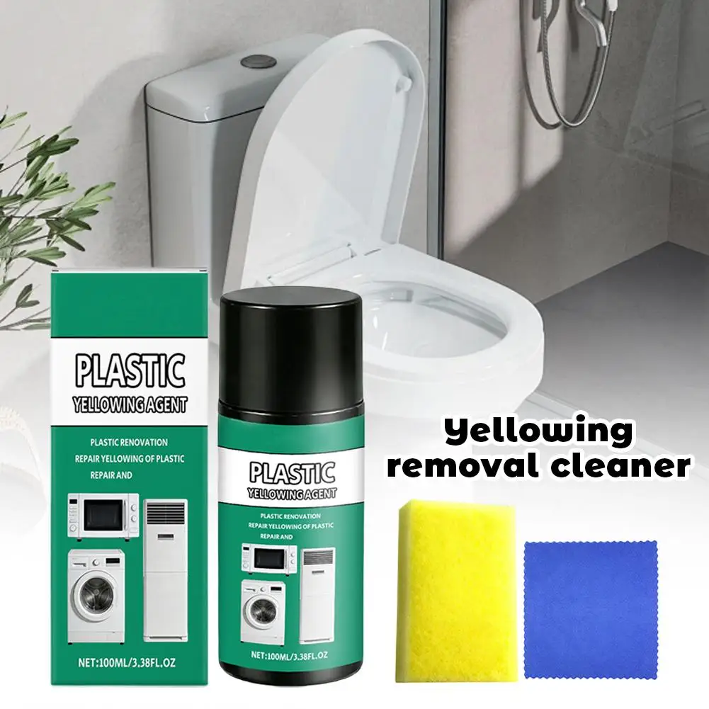 Plastic Yellowing Remover Scratch Repair - Appliances AC Units Fridge Toilet Back To White Gloss Long-Lasting Polish Clean Care