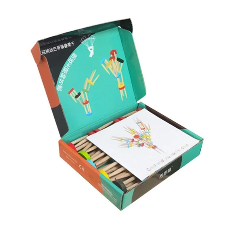 كراسي التراص كتل خشبية للأطفال الأولاد ألعاب ترفيهية لعمر 3-7 سنوات بنين بنات هدايا عيد ميلاد ألعاب هدايا 15UB