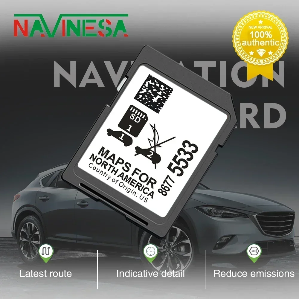 for Cadillac Chevrolet GMC Vehicle 2023 GPS Newest Version Navigation SD Card Update USA CAN MEX Maps for GM 8677-5533