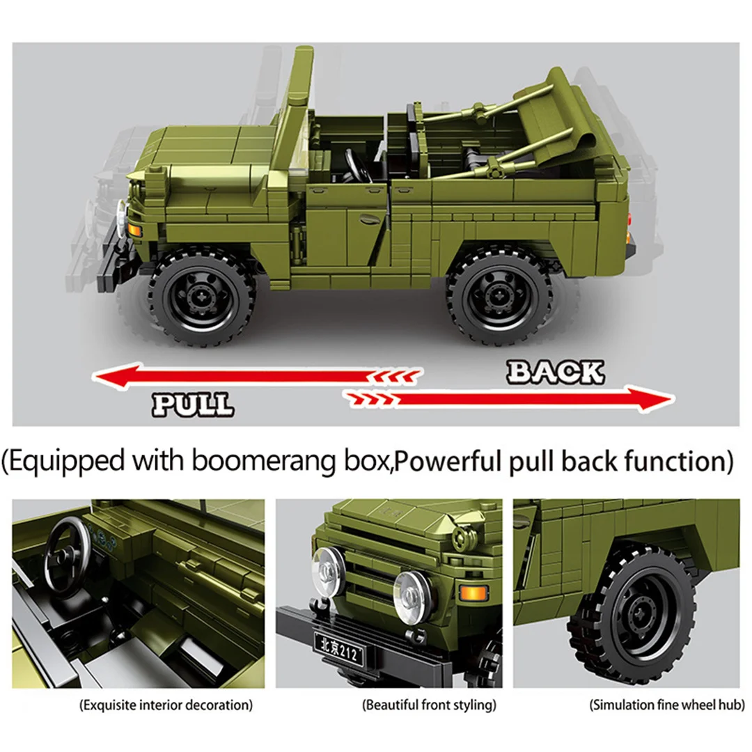 662 PCS SUV Building Block Technology Assembly Electronic Drawing High TechToys Kids Christmas Gifts Birthday Present