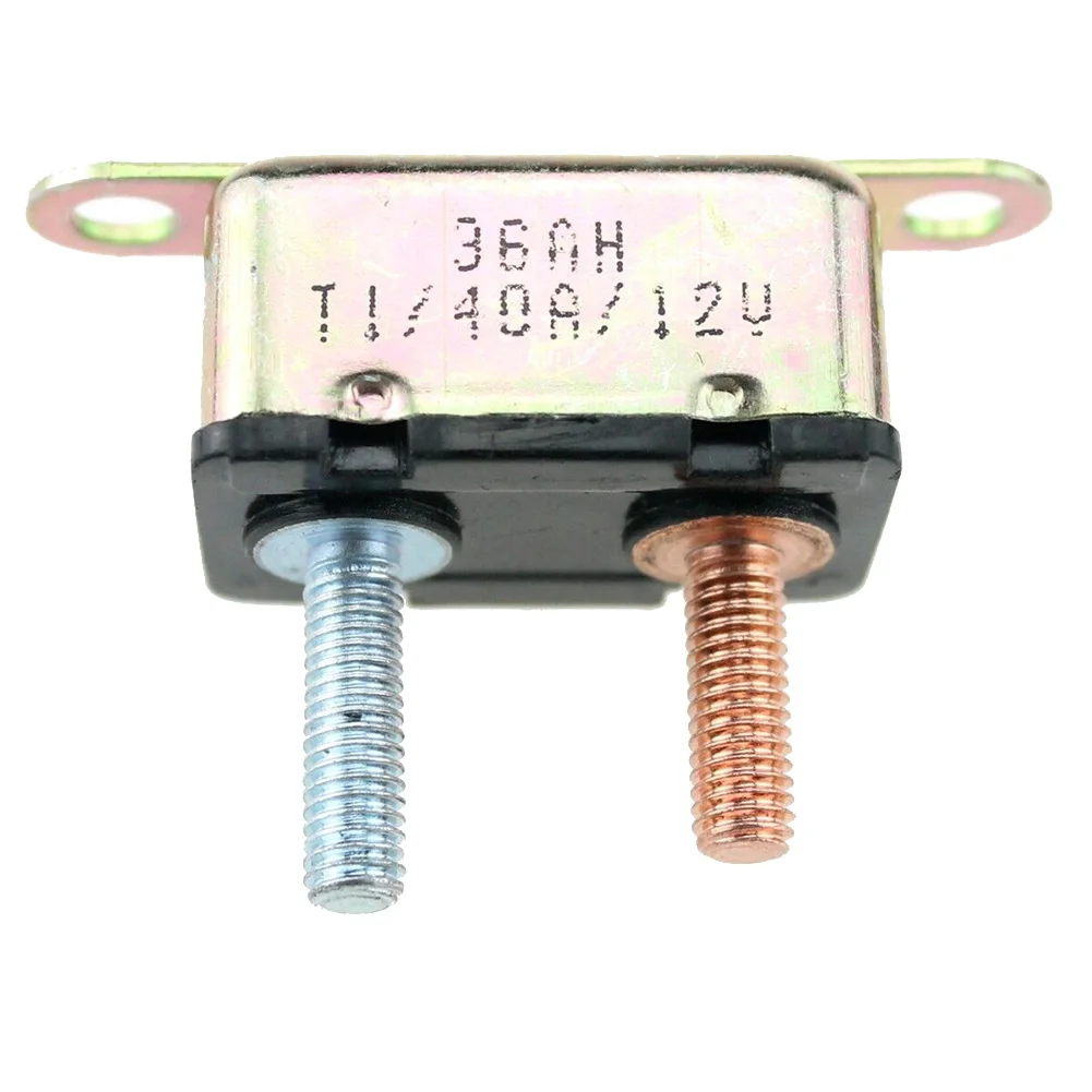 Stud Type Auto Reset Circuit Breakers 12V 30A/40A/50A Auto Automatic Fuse Reset Circuit Breaker Copper Stud Bolt