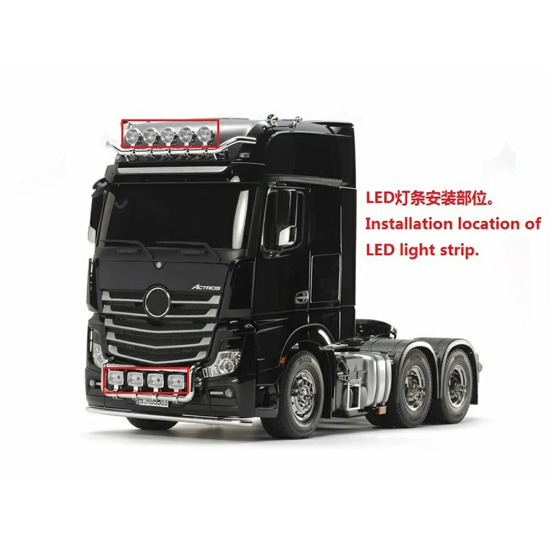 LED The Roof Lamp Light Board for 1/14 Tamiya RC Truck BENZ ACRTOS AROCS 3363 1851 Diy Parts