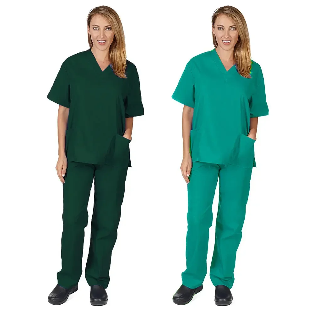 

Slim Fit Medical Scrubs Uniform Women Scrub Sets Nursing Accessories Hospital Surgery Gowns Dental Clinic Beauty Salon Workwear