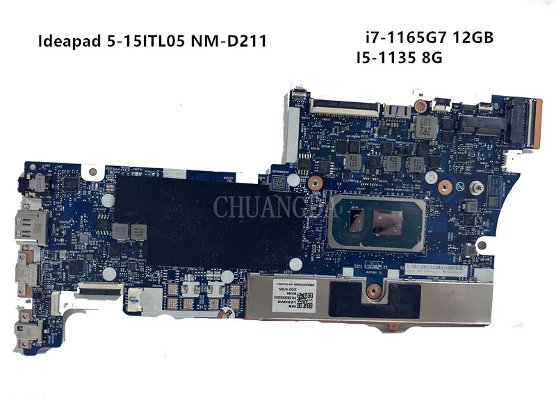 NM-D211 Mainboard For Lenovo Ideapad 5-15ITL05 Laptop Motherboard CPU: I5-1135G7 I7-1165G7 RAM: 8GB / 16GB