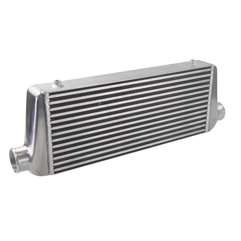 

Universal Bar & Plate Front Mount Intercooler Polished Aluminum Inlet/Outlet 2.5" 63mm