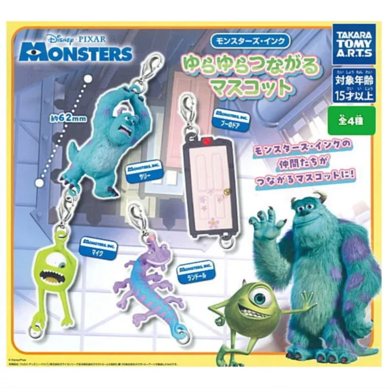 

Японские T-arts Gashapon Capsule Toy Domeka Monster Company Q Version Can Connect Модель Подвески