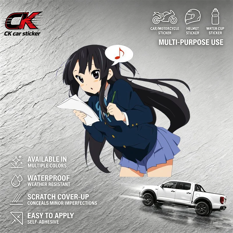 Creativity Anime Car Sticker Vinyl Decal for Car Pickup Motorcycle Laptop Auto Body Decoration