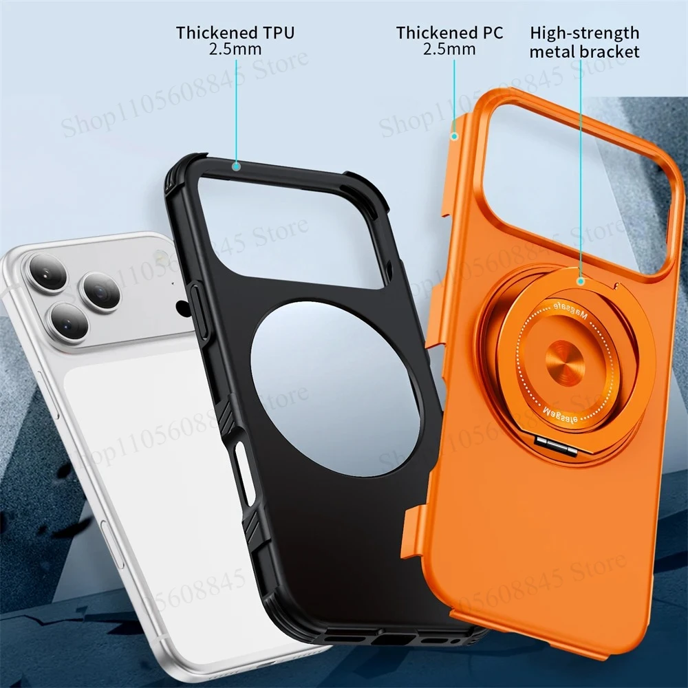 Heavy Duty Military Grade Shockproof Magnetic Case for IPone18 17 16 15 14 13Pro Max Magnetic Car Mount Rugged Protect Cover view 6