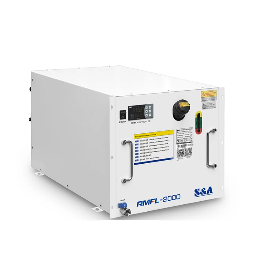 S & A-enfriador láser de fibra de recirculación, montaje en estante, RMFL-2000ANT/RMFL-2000BNT para máquina de soldadura láser de fibra de mano de 2KW