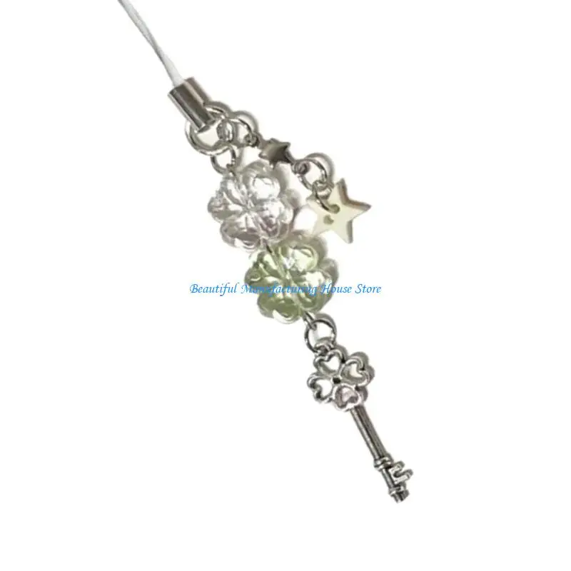 

E56A Handmade Lucky Phone Pendants Unique Mobile Straps Fashionable Phone Chain