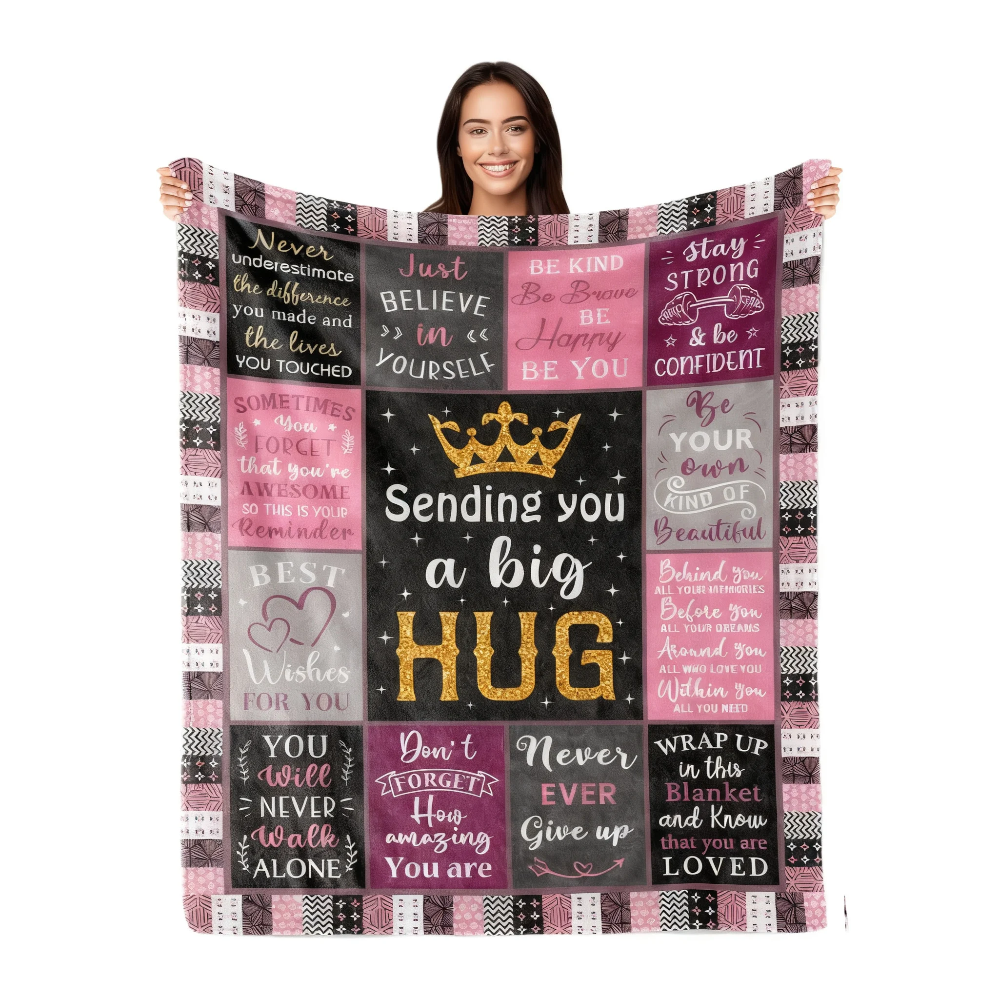Custom Blanket Sister Birthday Gifts Inspirational Gifts For Women Cozy And Soft Blanket