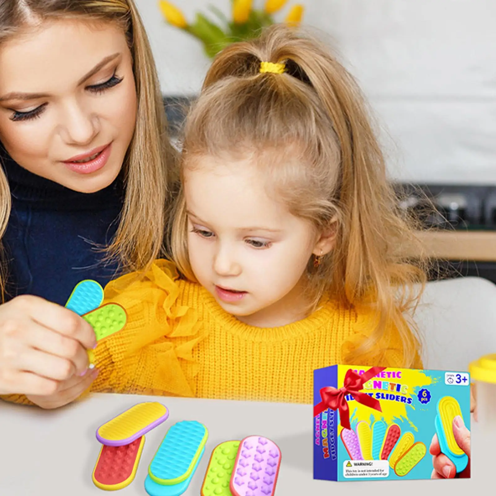 Dedo brinquedo fidget 6 peças relaxamento imersivo adultos dedo sensorial brinquedo deslizante para mulheres homens família crianças meninos meninas casa