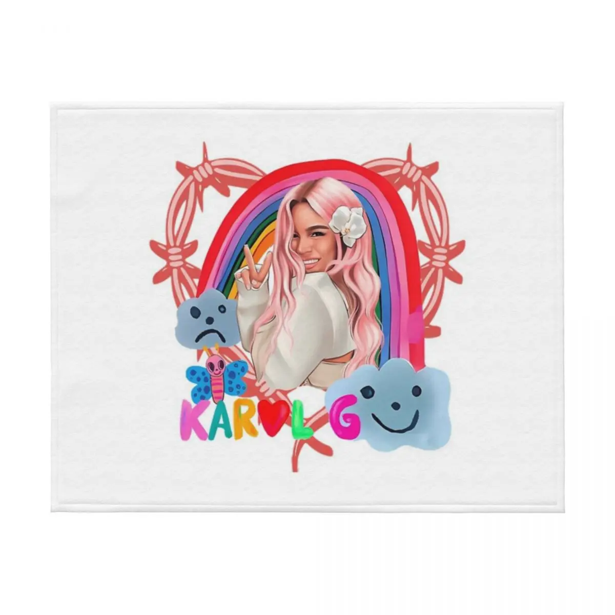 مانانا سيرا بونيتو كارول جي 2023 - كارول سيرينيتا، ما؟ أنا سمر بونيتو، بيكوتا وشم على شكل قلب، أطفال، بطانية رمي بيكوتا كارو