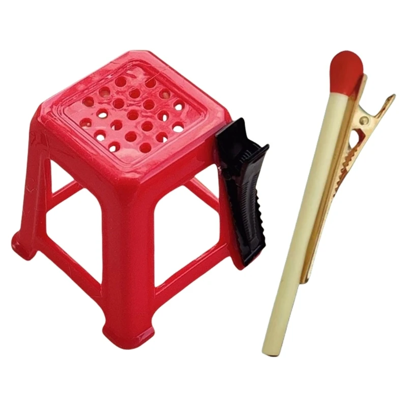 

Милая плоская заколка для волос, заколки в форме спичек, головные уборы, пучки, зажим для розыгрыша, спичка, заколка для волос,