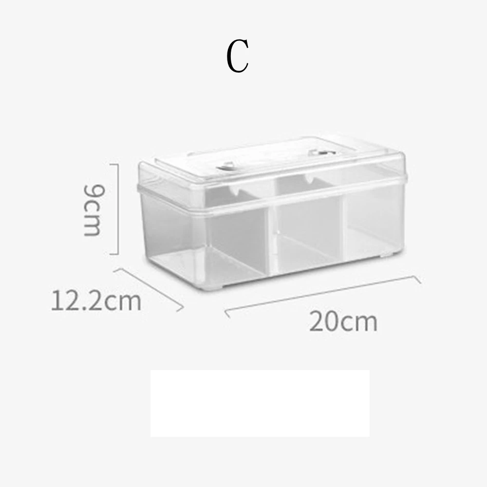 Waterproof Plastic Storage Box New PP Dustproof Medicine Cabinet Sealed Large-Capacity Stationery Storage Case