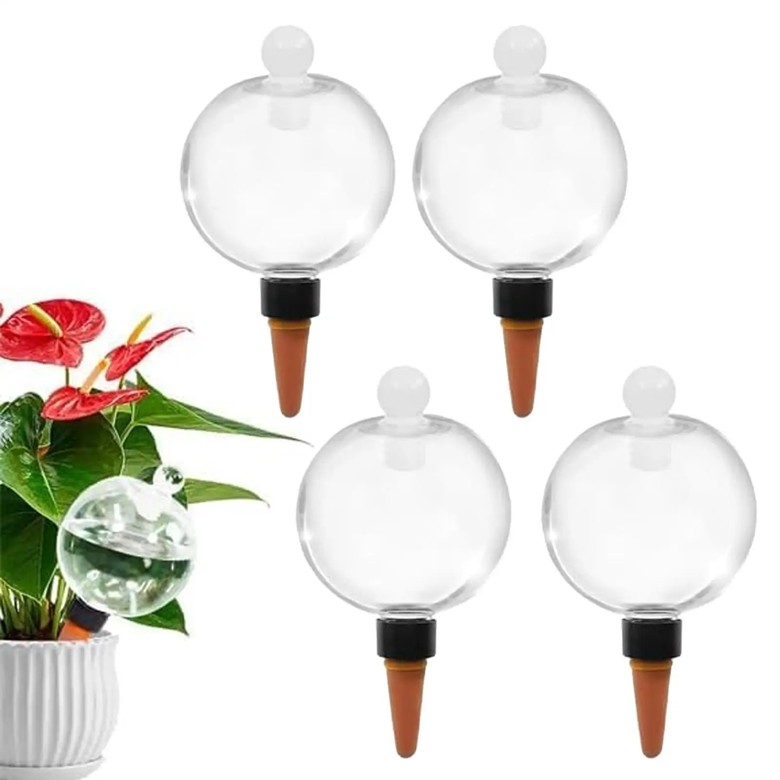 4pcs 500ml Plant Watering Bulbs Automatic Water Globes Plant Watering Devices Potted Self Watering Water Ball Irrigation System