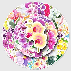50pc Butterfly Orchid Series Cartoon Cute Graffiti Stickers Suitcase Laptop Guitar Skateboard Personalized Decoration Stickers