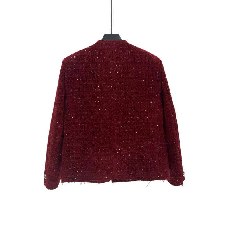 WVGA spring autumn new men tide Sequin trendy Short Jacket niche chic casual Korean Version Trendy Frayed Collarless coat W19775
