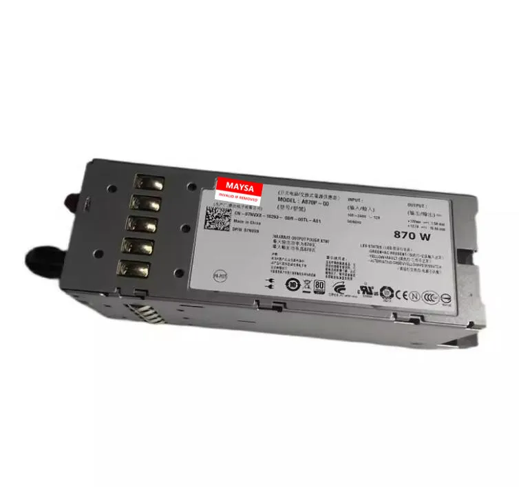 870W For DELL T610 R710 Redundant Power Supply 0YFG1C YFG1C 07NVX8 7NVX8 A870P-00 N870P-S0 NPS-885AB Fast ship