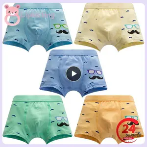 RC algodão orgânico Material Boxer para crianças, calcinha de cor aleatória, cueca engraçada para meninos, 1pc 4 principais vendas true me cabelo organico - №2