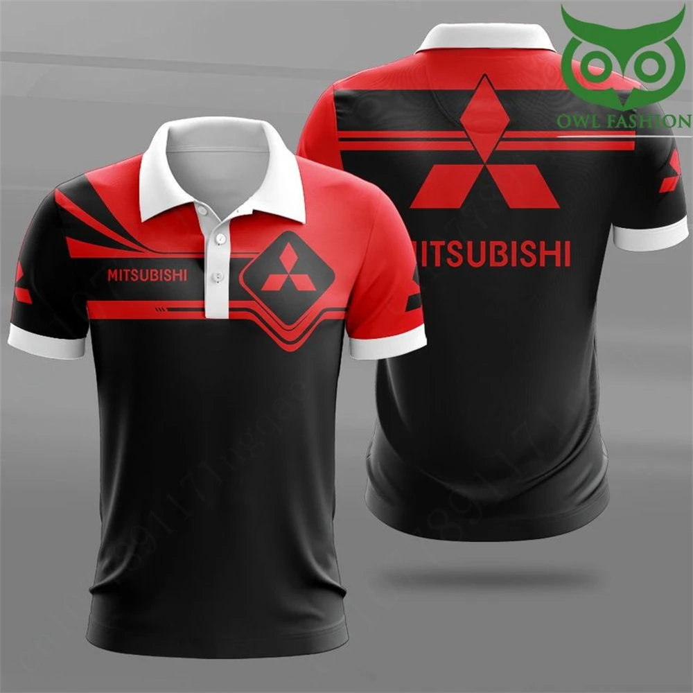 Mitsubishi T-Shirt für Männer lässige Polos hirts und Blusen Anime Golf tragen Harajuku atmungsaktive Kurzarm Top Unisex Kleidung