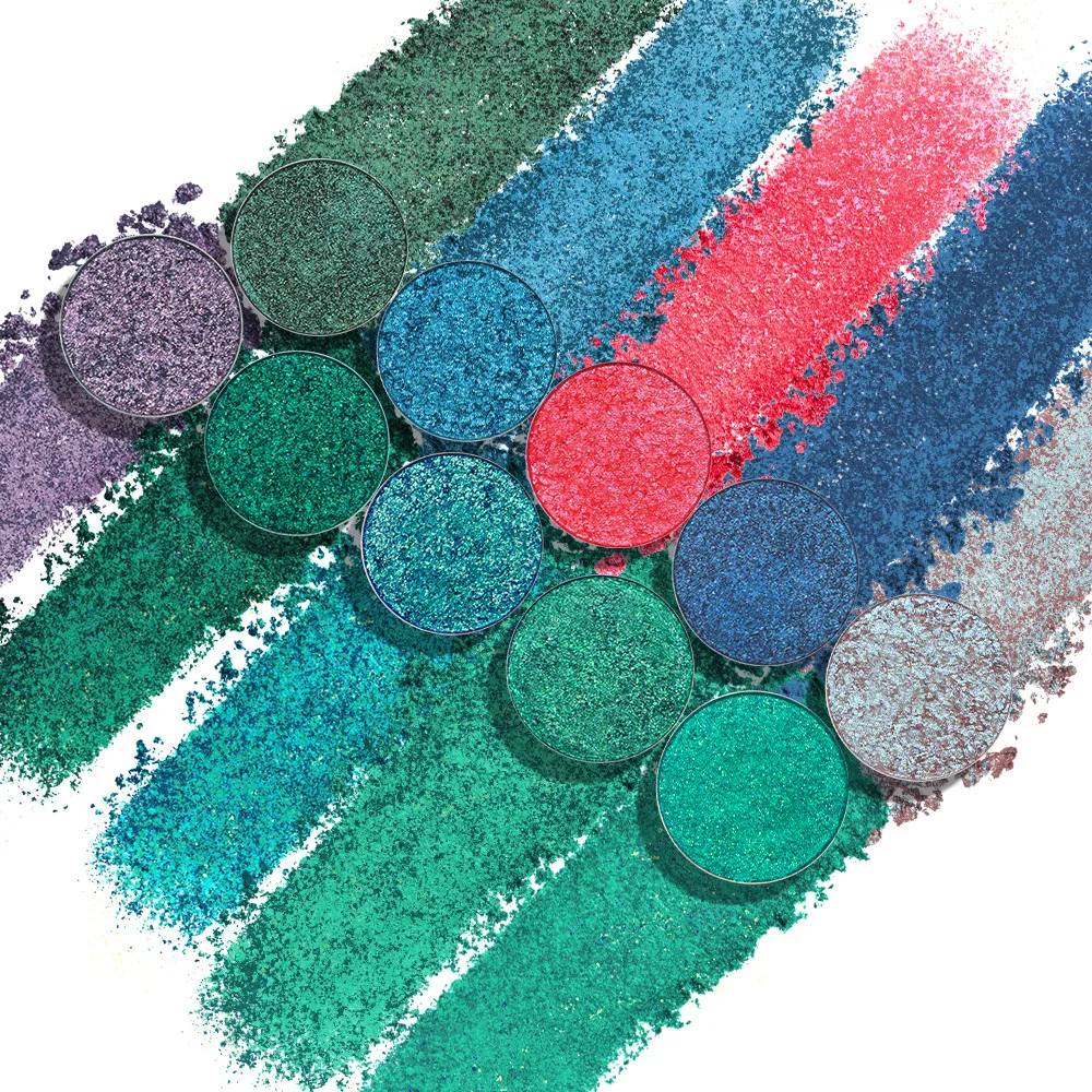 10-kleuren oogschaduw zwart-wit parel kleurenpalet make-up metalen flits waterdichte langdurige aardappelpuree oogschaduw