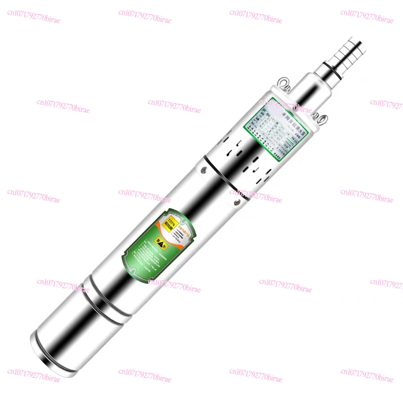 

DF Stainless Steel Screw Submersible Deep Well 220V Single-Phase Well Household Water High Lift Pump