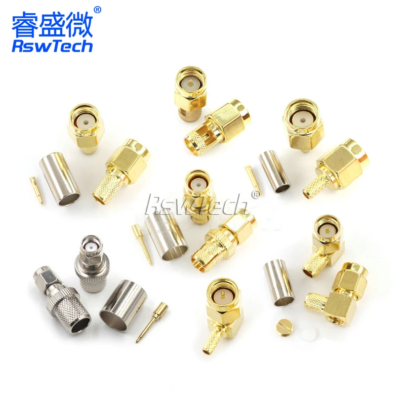 High Quality SMA-J/KY/JW-1.5/3/5/7 RF Coaxial Female Plug Crimp Internal Thread Needle or Hole Connector